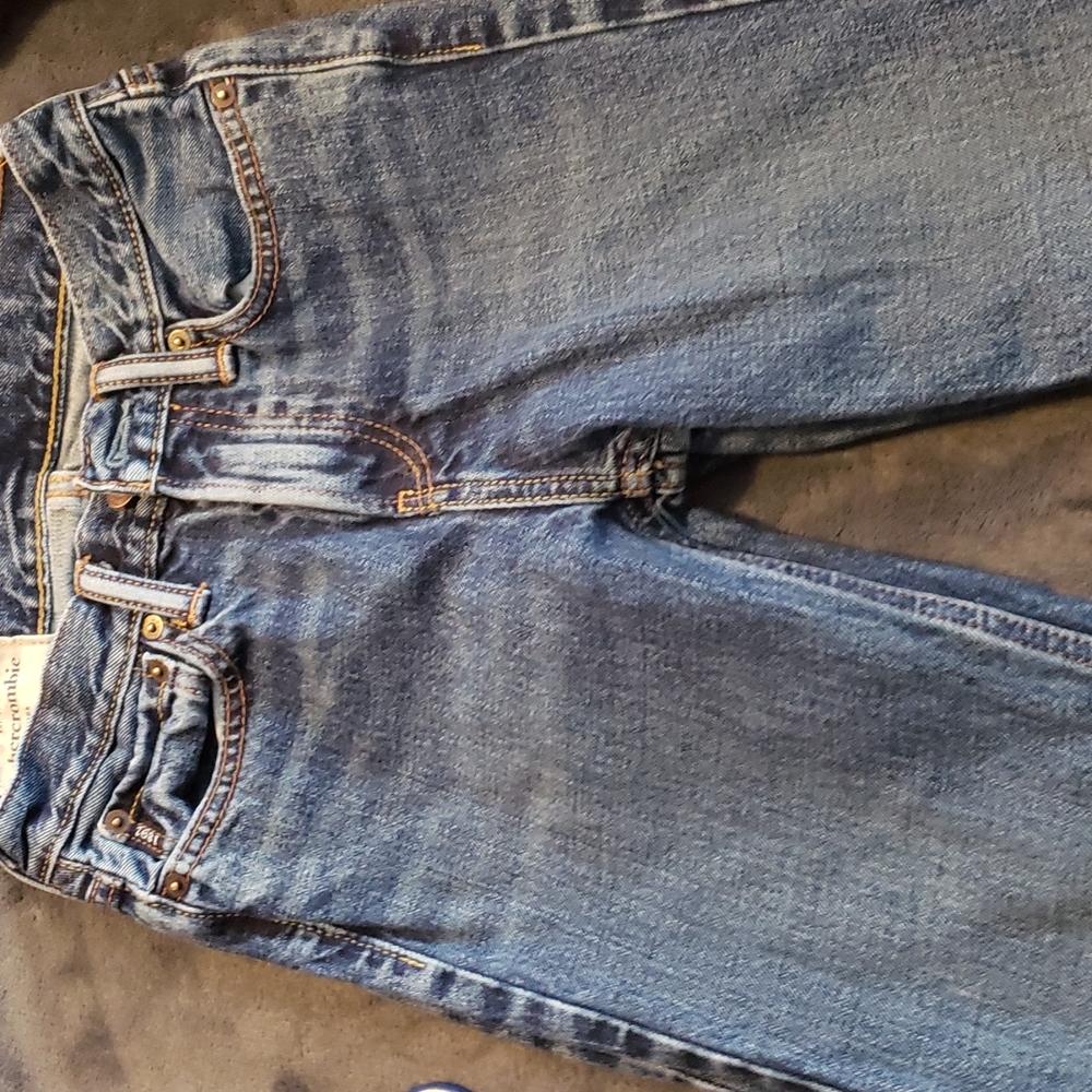 2 pair boys size 12 slim Abercrombie jeans